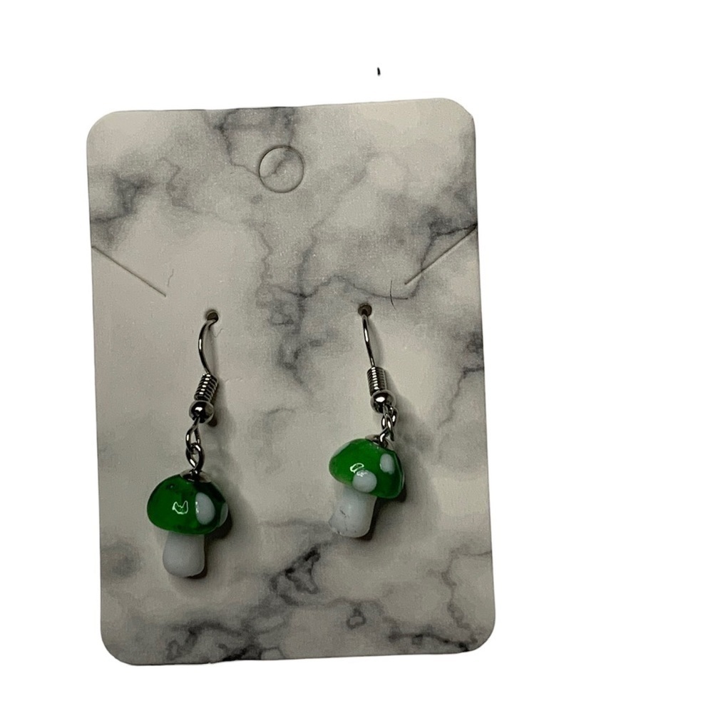 Mushroom earrings - Picture 2 of 3